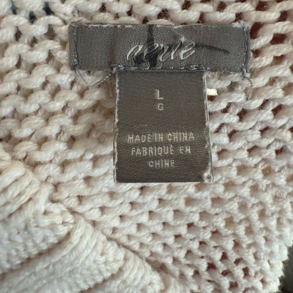 Aerie Women's Pink and White Ombre Striped Sweater, size L, Relaxed Fit - Picture 8 of 8
